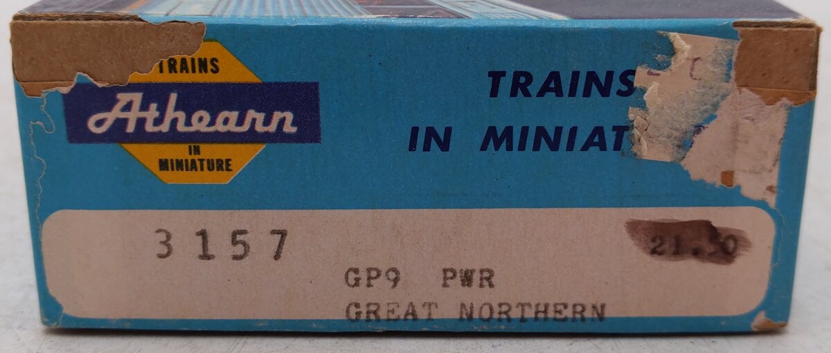 Athearn 3157 HO Scale Great Northern GP-9 Diesel Locomotive #707 VG/Box