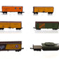 Red Caboose & Other N Scale Assorted Freight Cars [6] EX