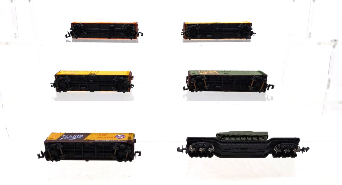 Red Caboose & Other N Scale Assorted Freight Cars [6] EX