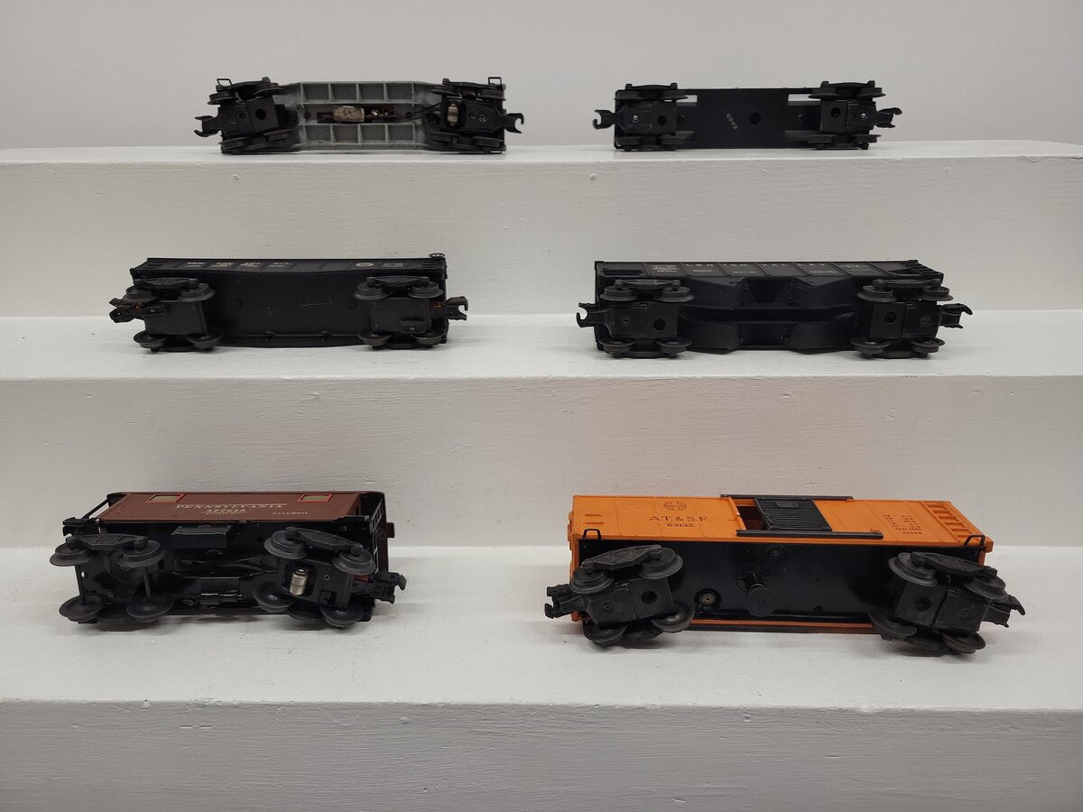 Lionel Vintage O Freight Cars: 63132, 23000, 347000, 6520, 6465 [6] VG