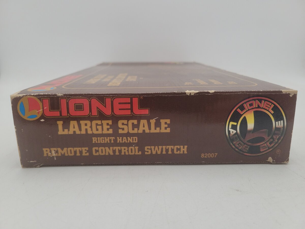 Lionel 8-82007 G Scale Right Hand Remote Switch Turnout For Indoor & Outdoor EX/Box