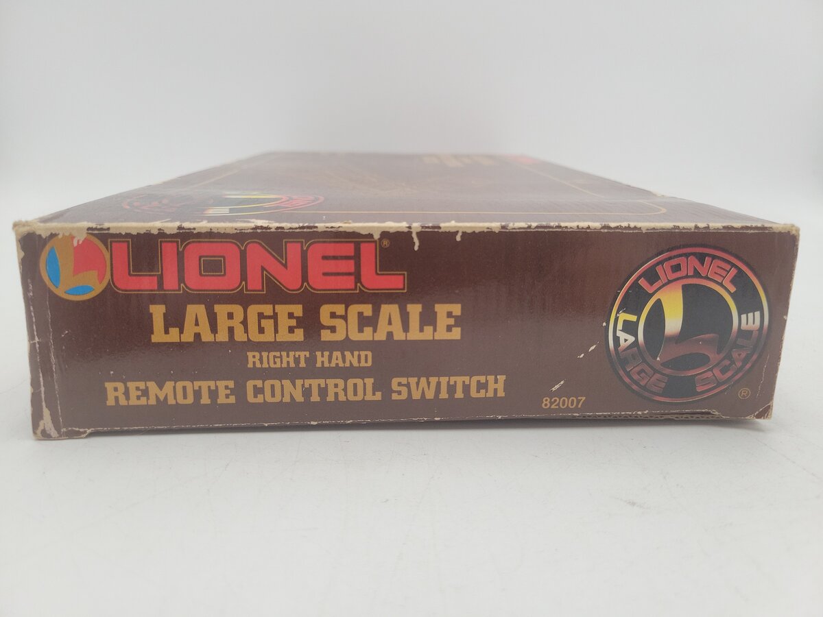Lionel 8-82007 G Scale Right Hand Remote Switch Turnout For Indoor & Outdoor EX/Box