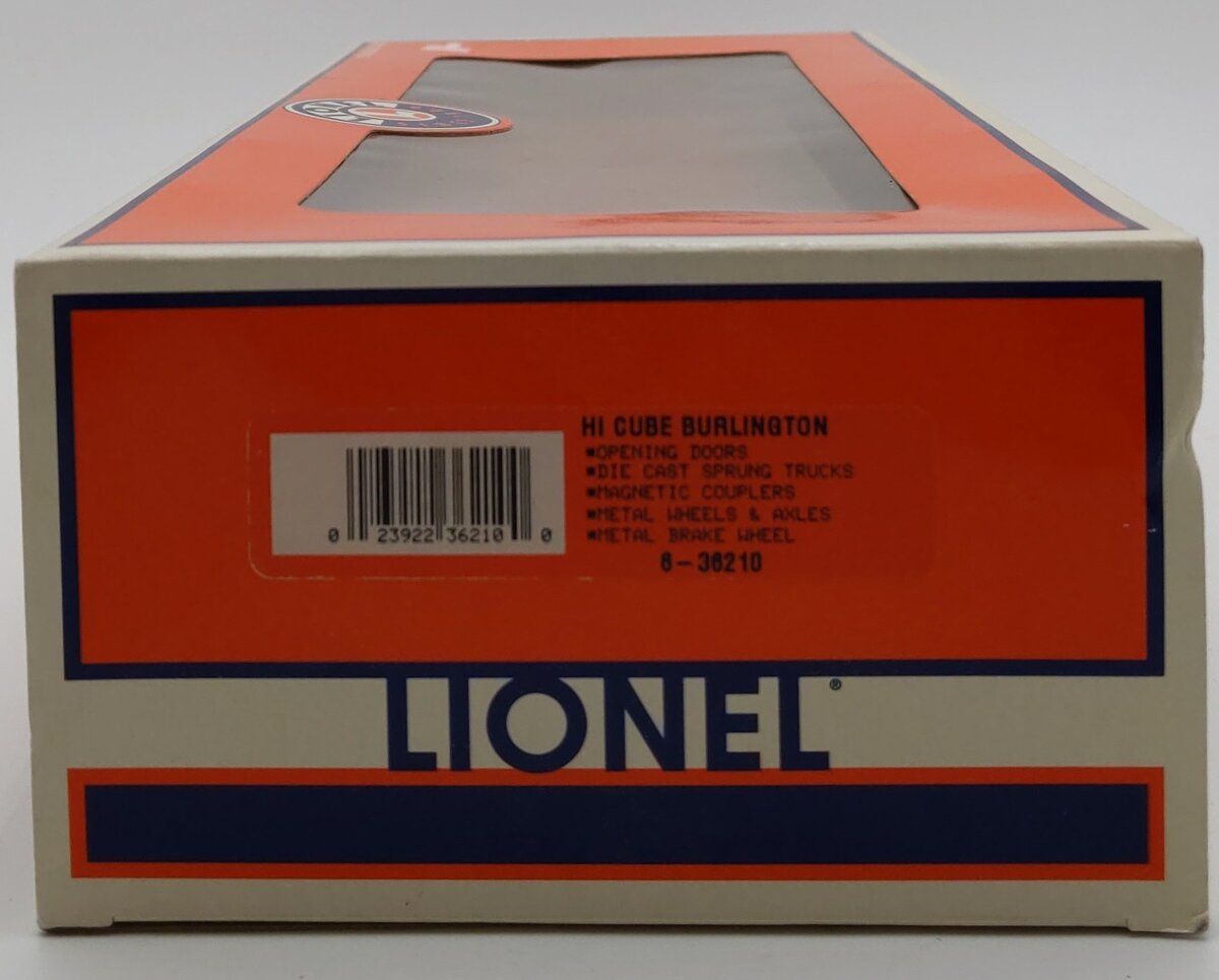 Lionel 6-36210 O Gauge Burlington Route Hi-Cube Boxcar #19825 LN/Box