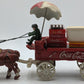 Coca-Cola CC0102 Vintage Cast Iron Coca-Cola Horse Drawn Delivery Wagon VG