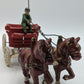 Coca-Cola CC0102 Vintage Cast Iron Coca-Cola Horse Drawn Delivery Wagon VG