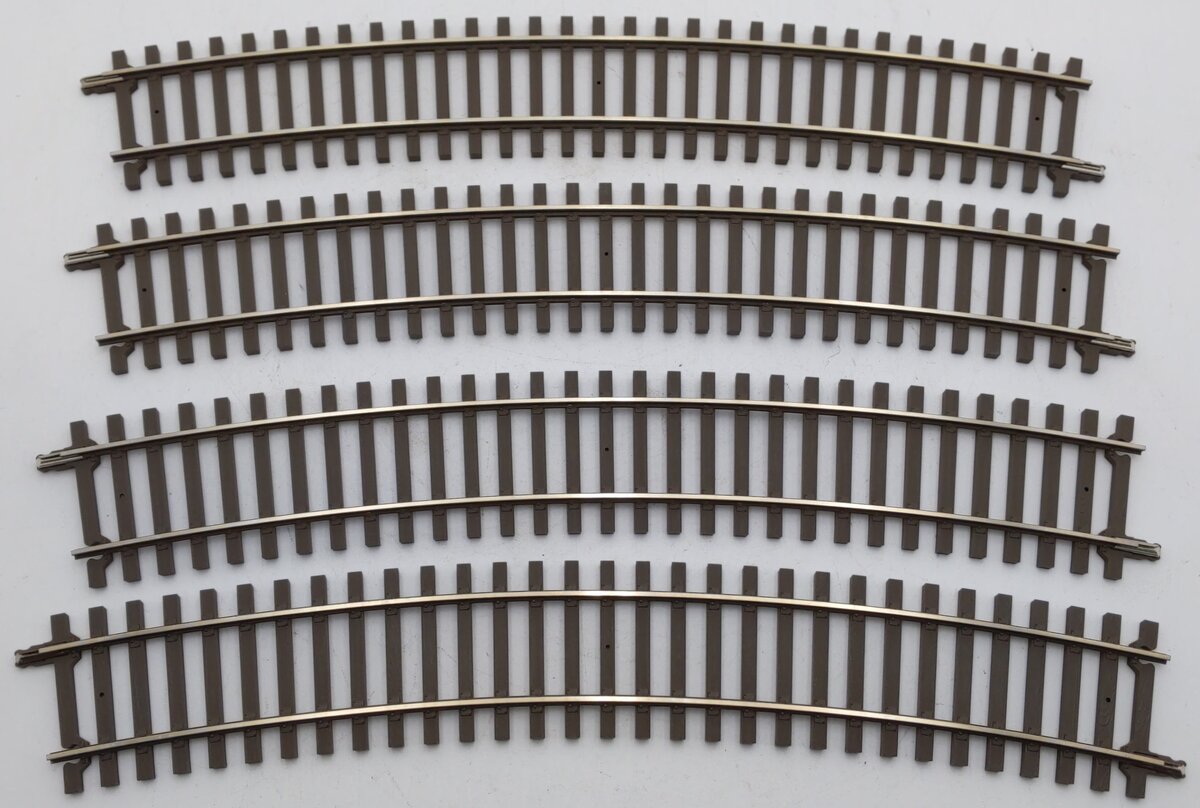 Atlas 7062 O Code 148 2-Rail Nickel Silver 36" Radius Full Curved Track (10) EX