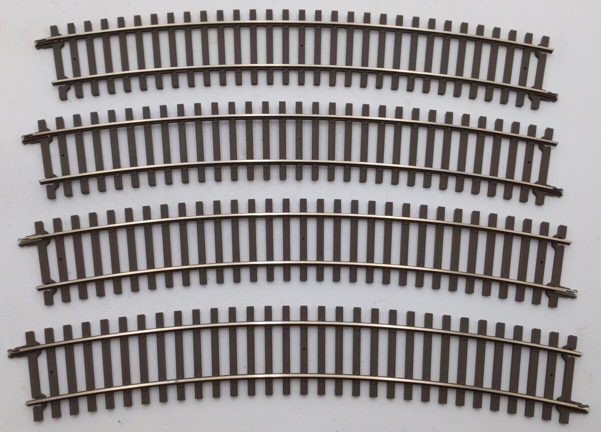Atlas 7062 O Code 148 2-Rail Nickel Silver 36" Radius Full Curved Track (10) EX