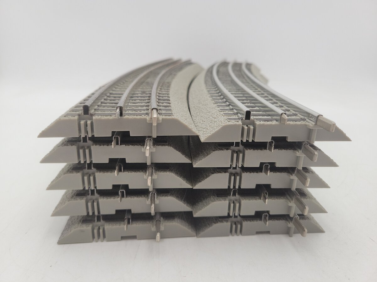 Lionel 6-12041 O Gauge FasTrack O72 Full Curve Track (10) EX