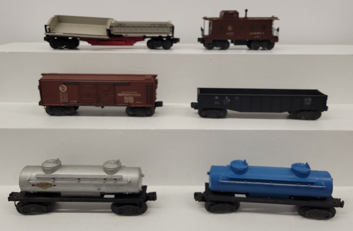 Lionel Vintage O Freight Cars: 6462, 6465, X2750, 6457, 335955 [6] VG
