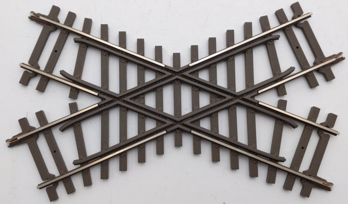 Atlas 7081 O Scale Custom Supreme 2-Rail 45 Degree Crossing (3) EX