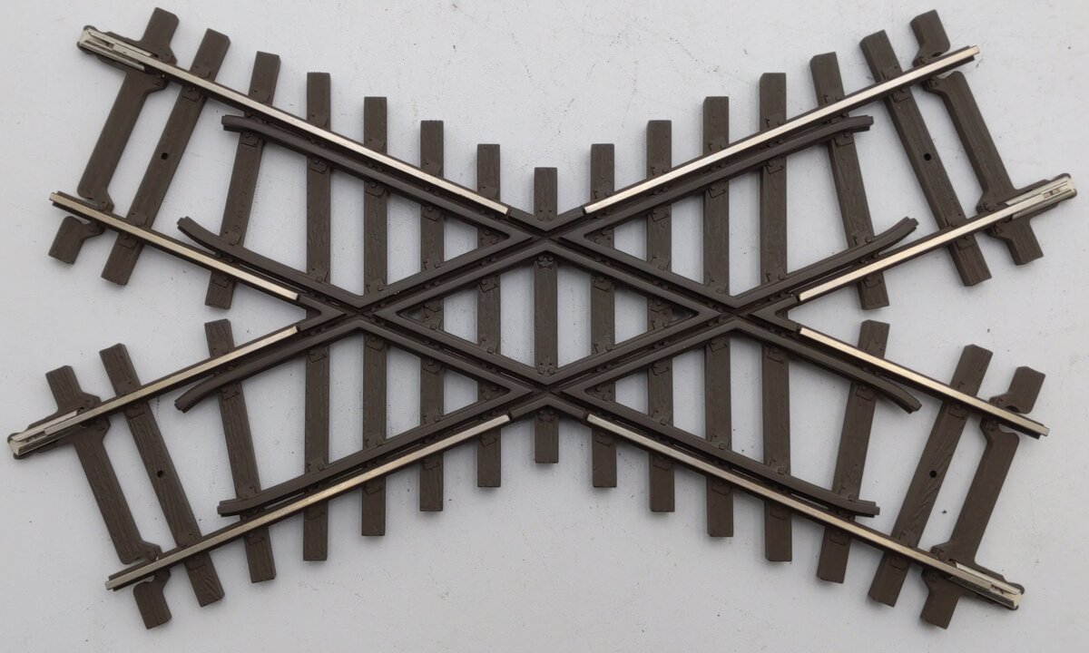 Atlas 7081 O Scale Custom Supreme 2-Rail 45 Degree Crossing (3) EX