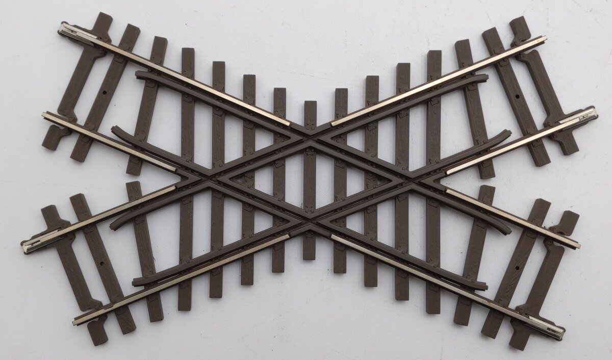 Atlas 7081 O Scale Custom Supreme 2-Rail 45 Degree Crossing (3) EX