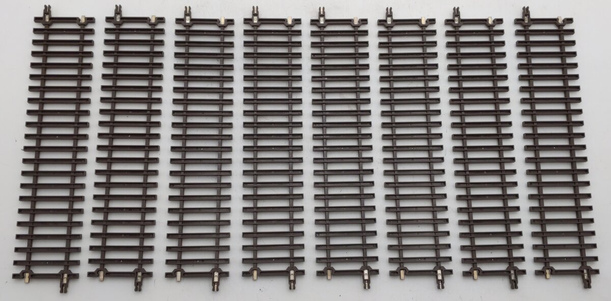 Atlas 7050 O Scale 10" 2-Rail Straight Track (8) EX