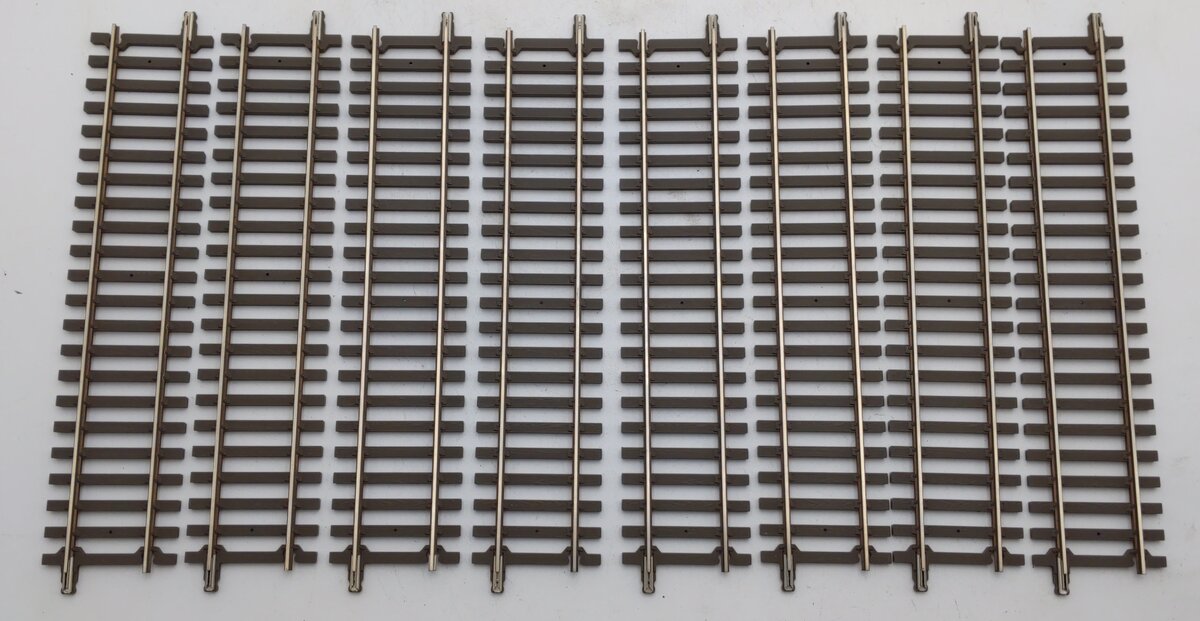 Atlas 7050 O Scale 10" 2-Rail Straight Track (8) EX