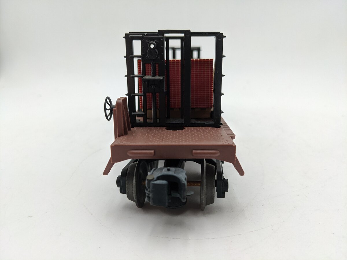Lionel 6-16333 O Gauge Frisco Bulkhead Flatcar with Wood Load EX