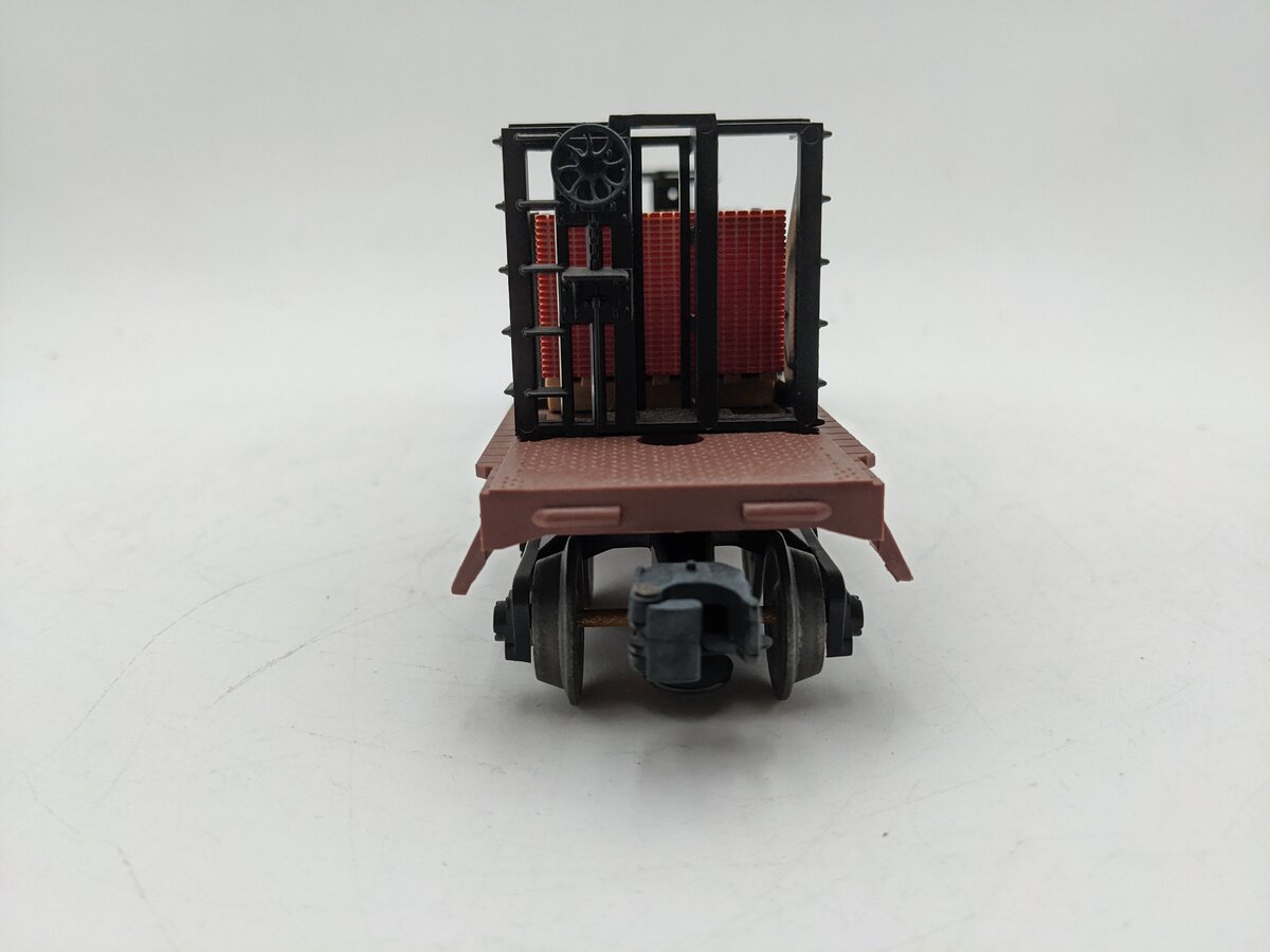 Lionel 6-16333 O Gauge Frisco Bulkhead Flatcar with Wood Load EX