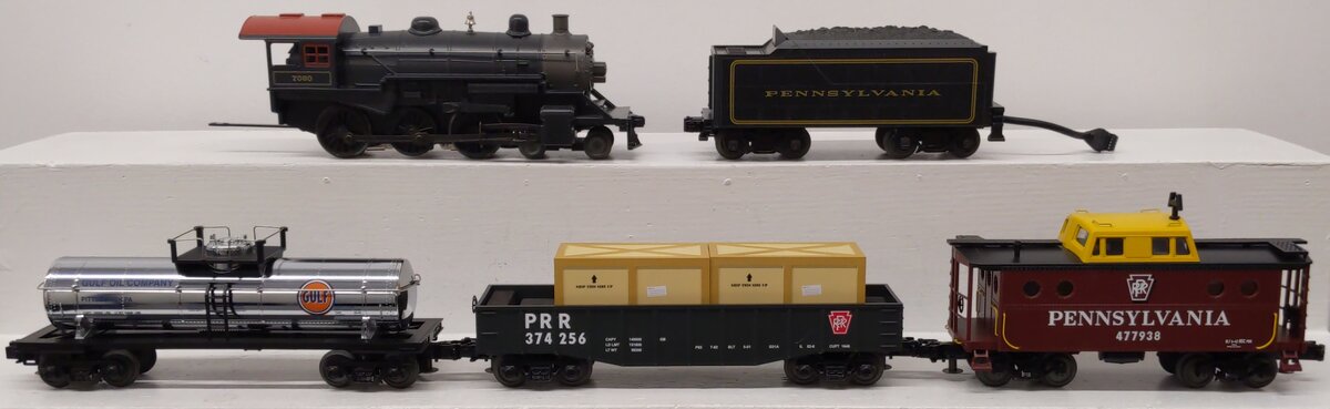 MTH 30-4208-1 O Gauge Pennsylvania 4-6-0 Steam Train Set w/PS 2.0 EX/Box