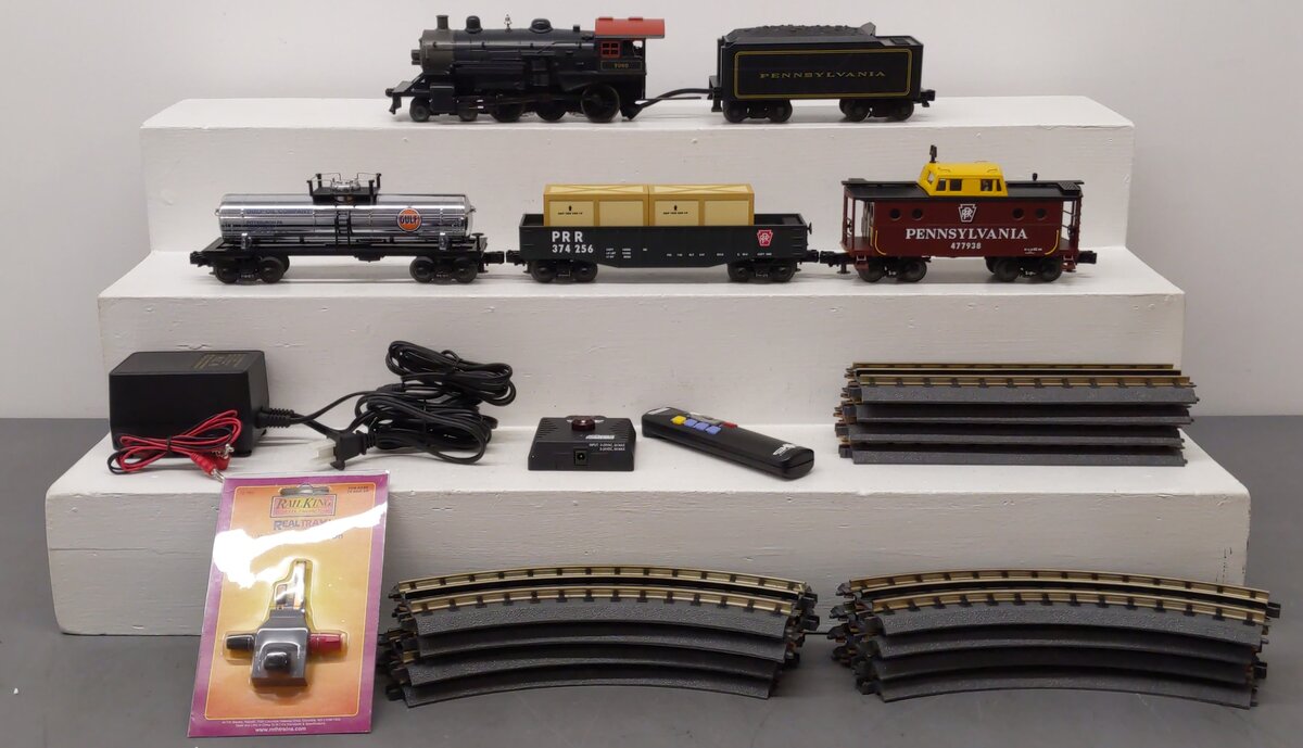 MTH 30-4208-1 O Gauge Pennsylvania 4-6-0 Steam Train Set w/PS 2.0 EX/Box