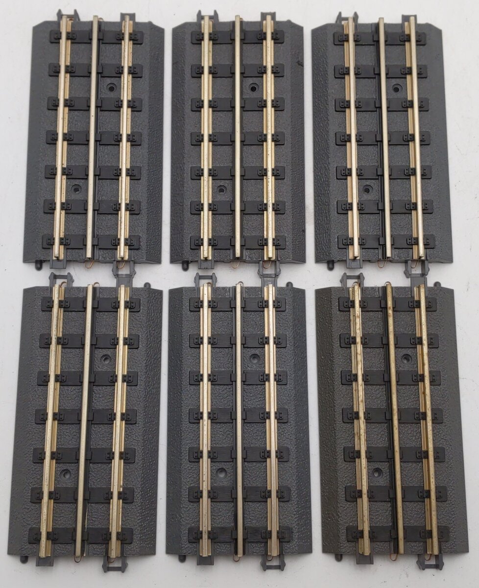 MTH 40-1012 MTH Real Trax 5.5 Hollow Rail Straight Section (6) EX