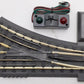 MTH 40-1043 O42 RealTrax Nickel Silver Right Hand Remote Switch Turnout EX/Box