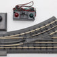MTH 40-1044 O42 RealTrax Nickel Silver Left Hand Remote Switch Turnout EX/Box