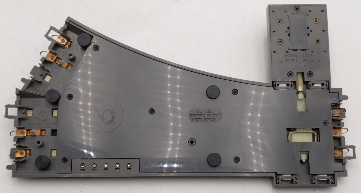 MTH 40-1044 O42 RealTrax Nickel Silver Left Hand Remote Switch Turnout EX/Box