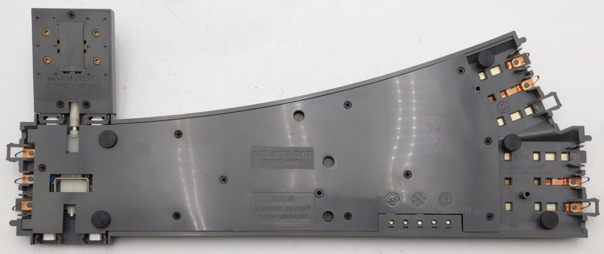 MTH 40-1020 O72 RealTrax Nickel Silver Right Hand Remote Switch Turnout  EX/Box
