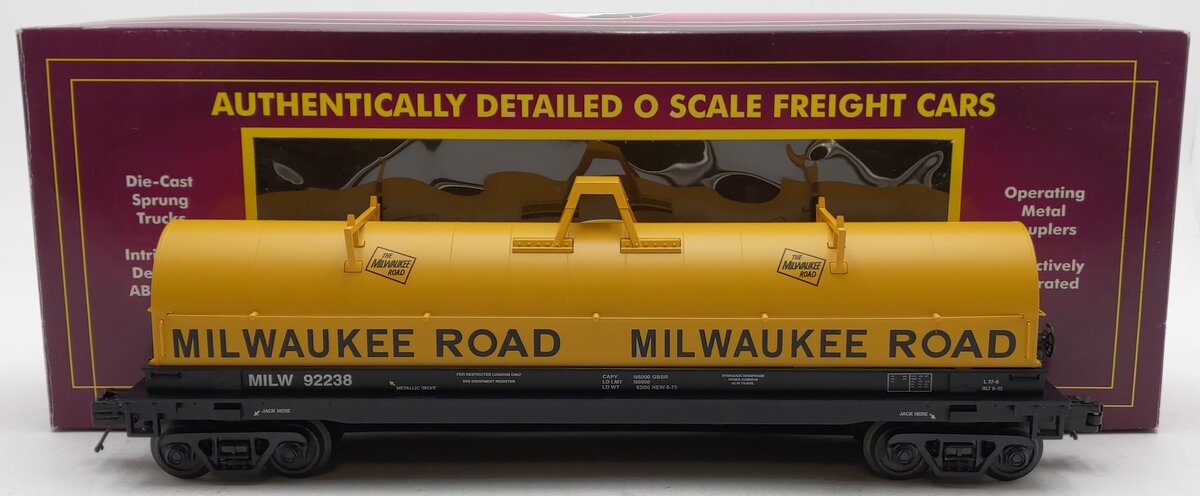 MTH 20-98772 O Gauge Milwaukee Road Coil Car #92238 LN/Box