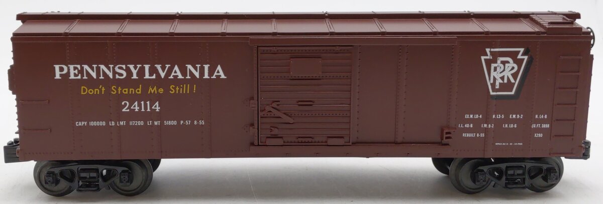 MTH 30-74652 O Gauge Pennsylvania Rail Road Box Car #24114 EX/Box