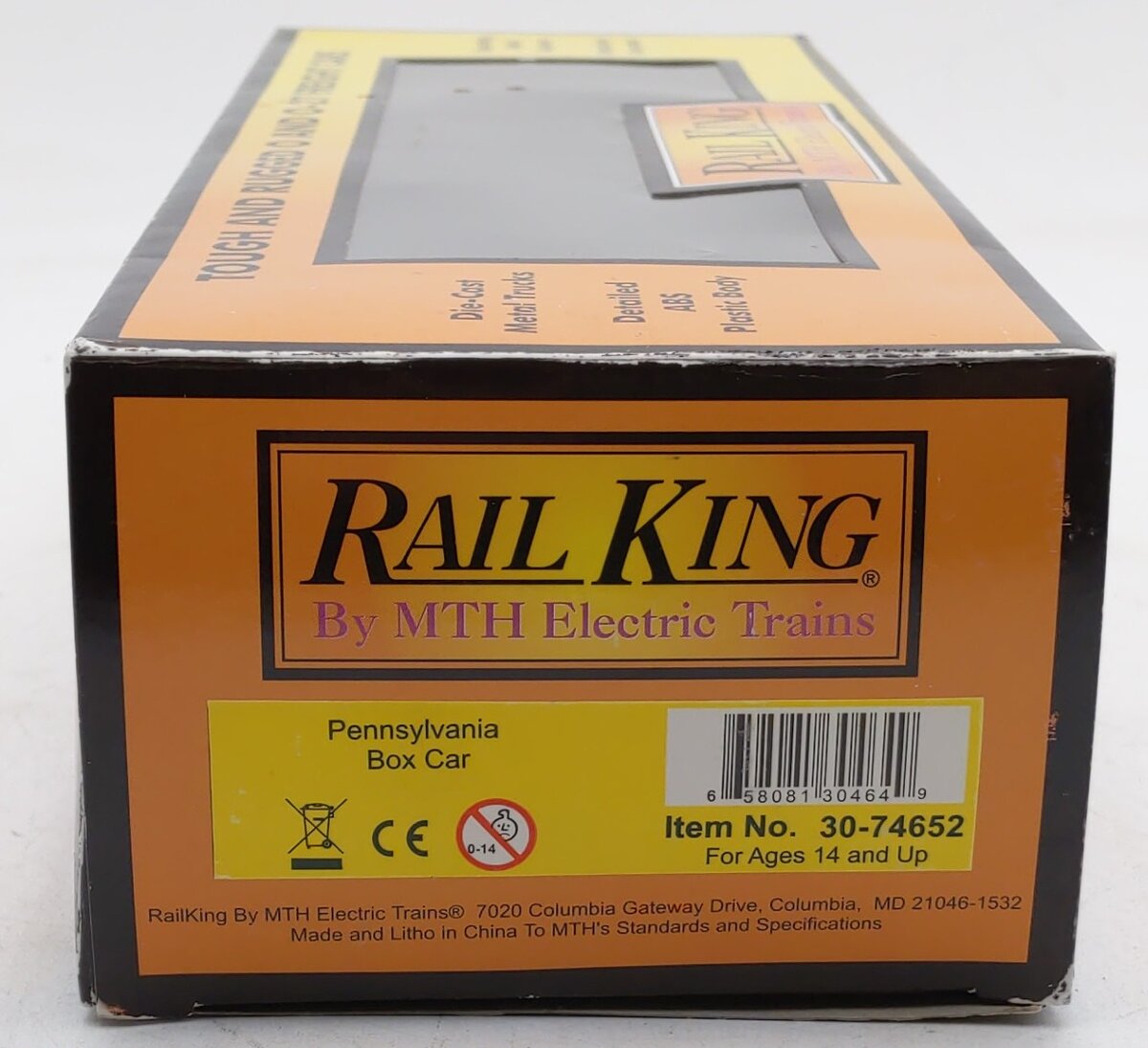 MTH 30-74652 O Gauge Pennsylvania Rail Road Box Car #24114 EX/Box