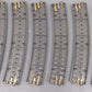 MTH 40-1082 RealTrax O82 Hollow Curved Track Sections (6) EX