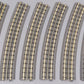 MTH 40-1082 RealTrax O82 Hollow Curved Track Sections (6) EX