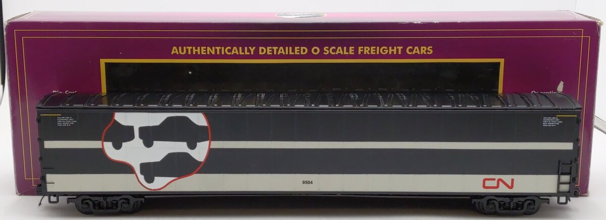 MTH 20-98705 O Gauge Canadian National 75' Auto Train Auto Carrier #9504 EX/Box