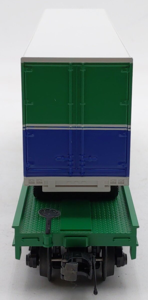 MTH 20-98630 O Gauge Rolling Rock Flat Car w/48’ Trailer #33 EX/Box