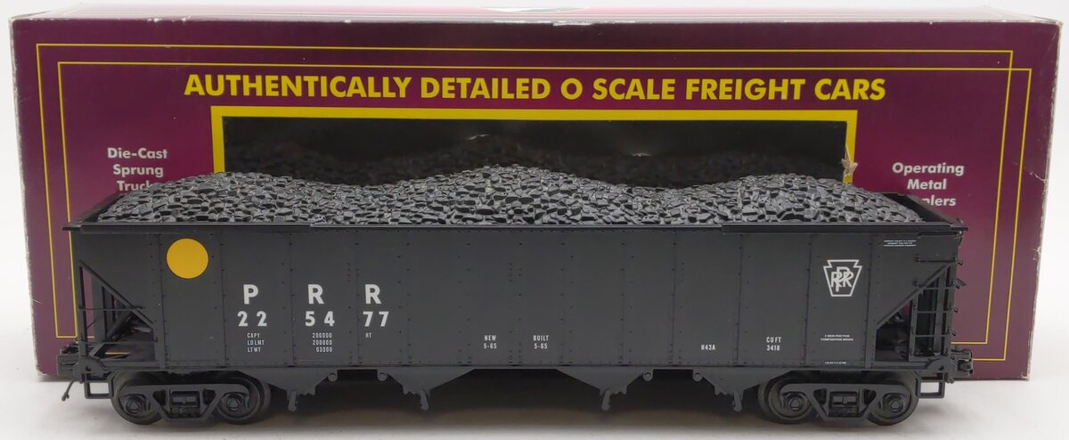 MTH 20-97724 O Gauge Pennsylvania 4-Bay Hopper #225477 EX/Box