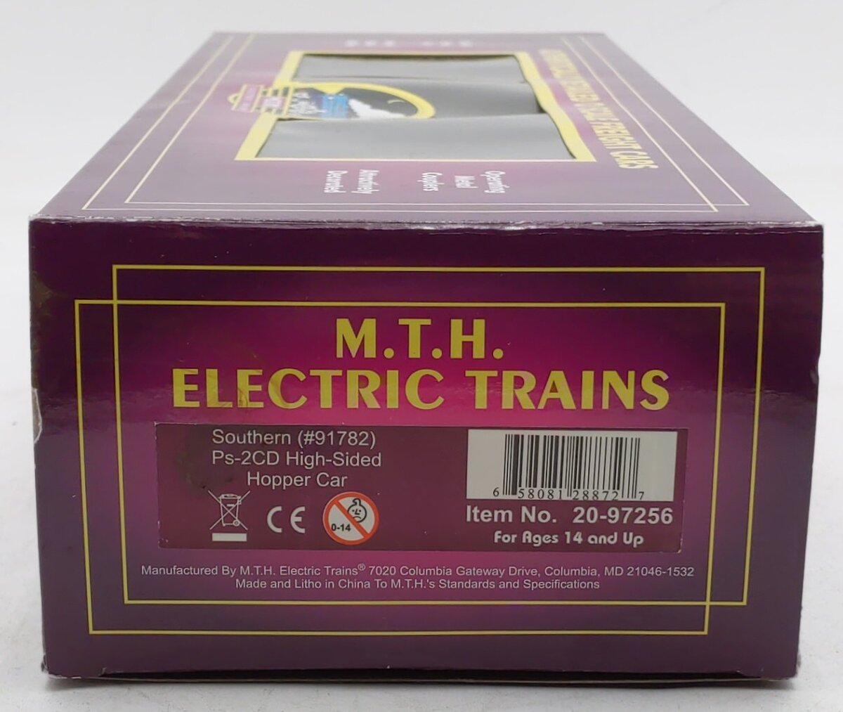 MTH 20-97256 O Gauge Southern Ps-2CD High Sided Hopper Car #91782 LN/Box