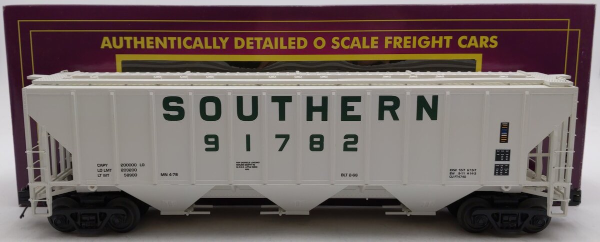 MTH 20-97256 O Gauge Southern Ps-2CD High Sided Hopper Car #91782 LN/Box