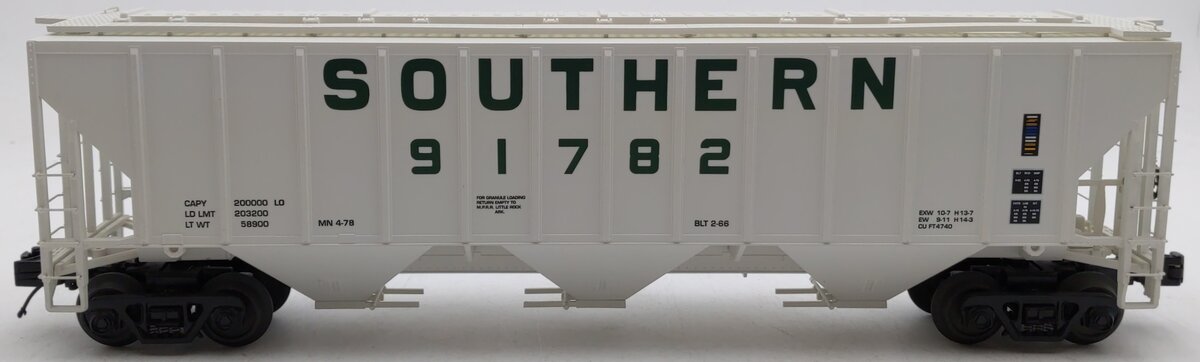 MTH 20-97256 O Gauge Southern Ps-2CD High Sided Hopper Car #91782 LN/Box