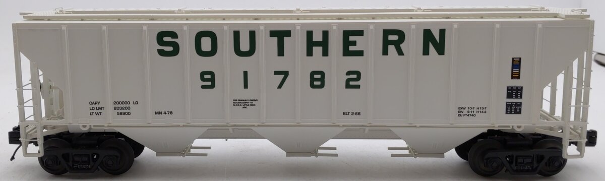 MTH 20-97256 O Gauge Southern Ps-2CD High Sided Hopper Car #91782 LN/Box