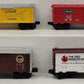 Lionel O Gauge Assorted Boxcars: #7712, #9443, #9467, #9751 [4] LN/Box