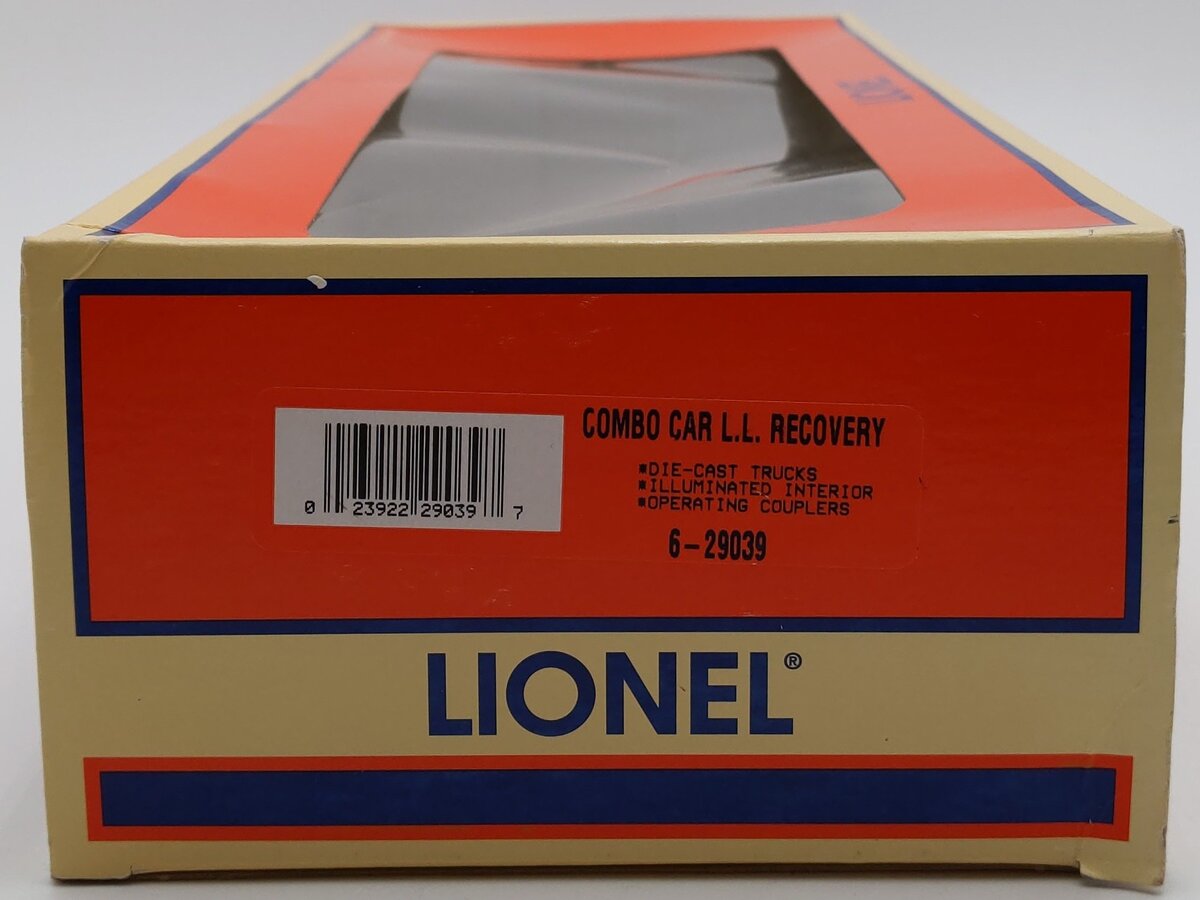 Lionel 6-29039 Lionel Lines Recovery Combo Car #9501 LN/Box