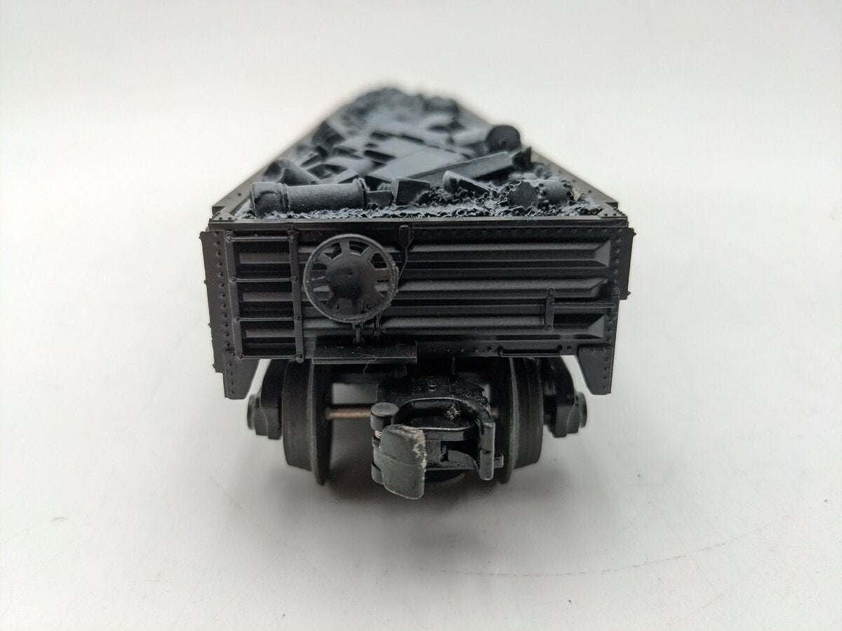 MTH 30-7224 O Gauge Lehigh Valley Gondola Car with Junk Load EX