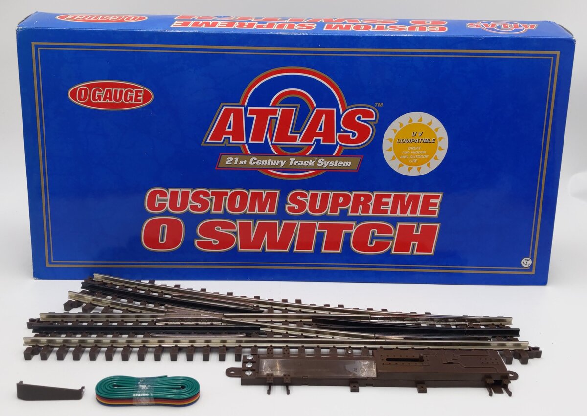 Atlas 6073 O O72 Nickel Silver Right Hand Remote Control Switch Turnout EX/Box