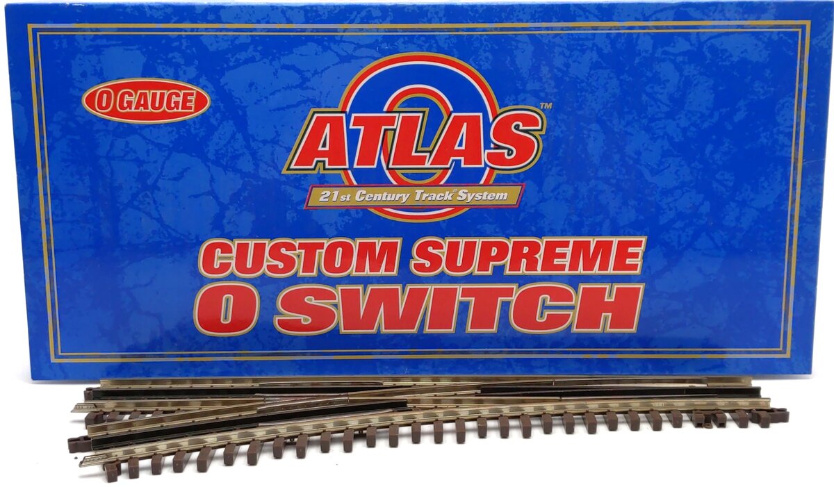 Atlas 6072 O O72 Nickel Silver Left Hand Remote Switch Turnout EX/Box