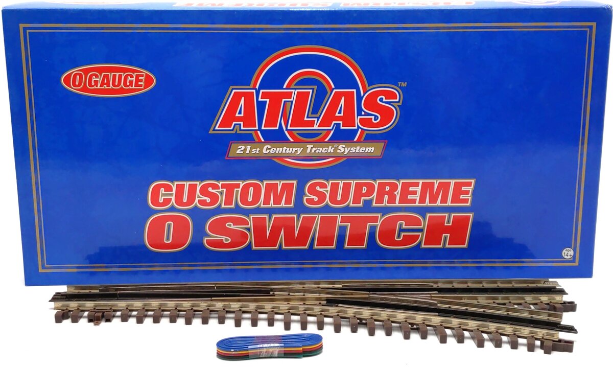 Atlas 6073 O Nickel Silver O-72 Right Hand Remote Switch Turnout EX/Box