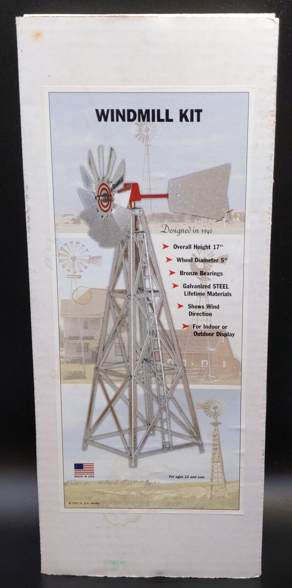 N & K Marks G Scale Windmill Kit MT/Box