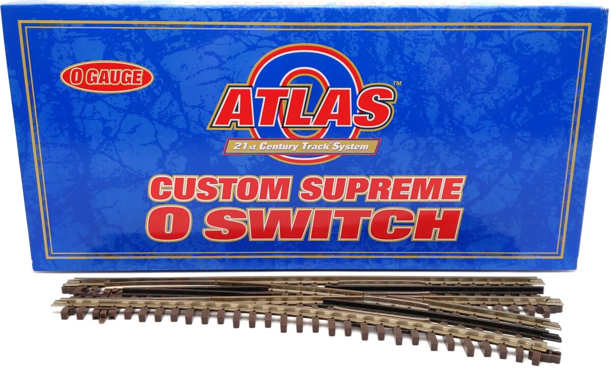Atlas 6073 O Nickel Silver O-72 Right Hand Remote Switch Turnout EX/Box