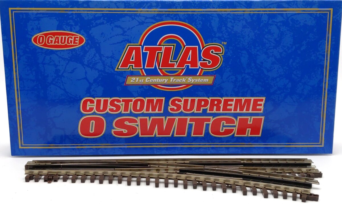 Atlas 6073 O Nickel Silver O-72 Right Hand Remote Switch Turnout EX/Box