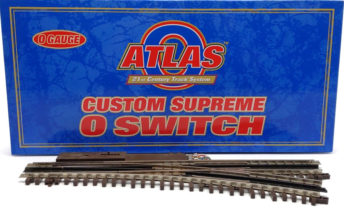 Atlas 6073 O Nickel Silver O-72 Right Hand Remote Switch Turnout EX/Box