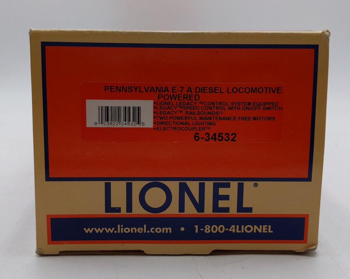 Lionel 6-34532 O Gauge Pennsylvania E-7 A Diesel Locomotive Powered #5849 EX/Box